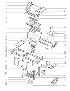 Page A Diagram and Parts List for 2371398  Weber Grill