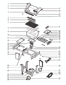 Page A Diagram and Parts List for 2381398  Weber Grill