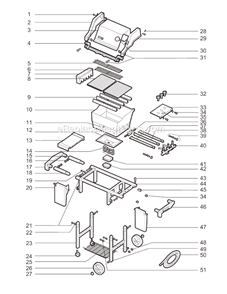 Page A Diagram and Parts List for 2381699  Weber Grill