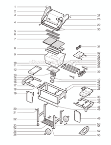 Page A Diagram and Parts List for 2391698  Weber Grill