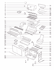 Page A Diagram and Parts List for 2780301 2009 Weber Grill