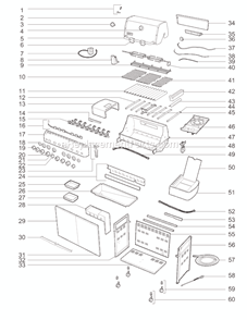 Page A Diagram and Parts List for 2880301 2009 Weber Grill