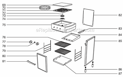 Page C Diagram and Parts List for 294001  Weber Grill