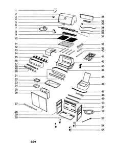 Gas Grill Diagram and Parts List for S-450 NG Weber Grill