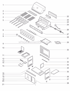 Part Location Diagram of 20201614 Weber Manifold Assembly