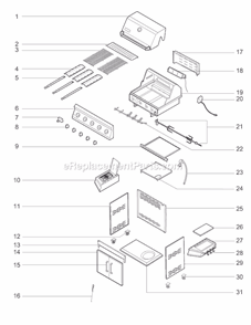 Part Location Diagram of 30500201 Weber Logo W/Fasteners