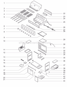 Part Location Diagram of 30500851 Weber Corrugated Tube For Ir Burner