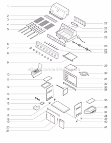 Part Location Diagram of 30500732 Weber Set Of Burner Tubes