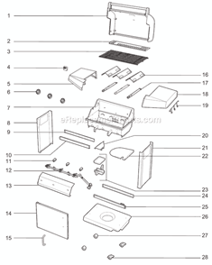 Part Location Diagram of 30501046 Weber Igniter Cap W/Spring