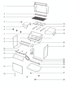 Part Location Diagram of 27010374 Weber Owners Manual