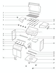 Part Location Diagram of 30501087 Weber Base