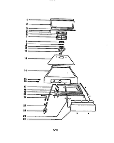 Summit Built-In Side Burner Diagram and Parts List for SUMMIT BUILT-IN SIDEBURNER NG Weber Grill