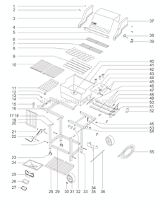 Page A Diagram and Parts List for 311201  Weber Grill
