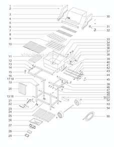 Page A Diagram and Parts List for 311298  Weber Grill