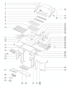 Page A Diagram and Parts List for 311501  Weber Grill