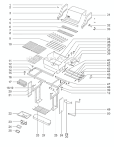 Page A Diagram and Parts List for 311571  Weber Grill