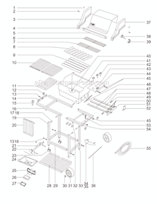 Page A Diagram and Parts List for 311701  Weber Grill