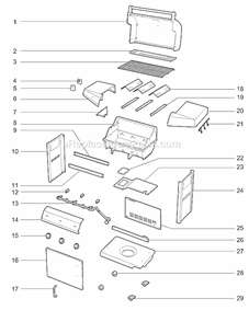 Part Location Diagram of 30501174 Weber Right Panel
