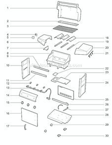 Part Location Diagram of 91414 Weber Tank Brackets, Snap-In