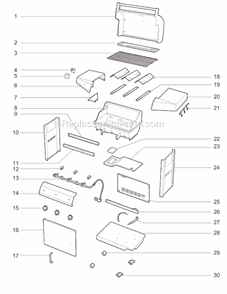 Page A Diagram and Parts List for 31731174 2009 Weber Grill