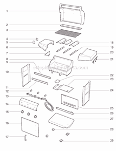 Page A Diagram and Parts List for 31732101 2009 Weber Grill