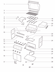 Page A Diagram and Parts List for 31741153 2009 Weber Grill