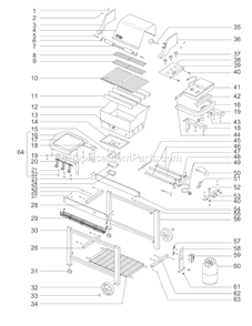 Part Location Diagram of 78825 Weber Work table panel - Green