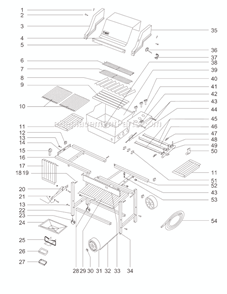 Page A Diagram and Parts List for 327298  Weber Grill