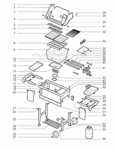 Page A Diagram and Parts List for 3290901  Weber Grill