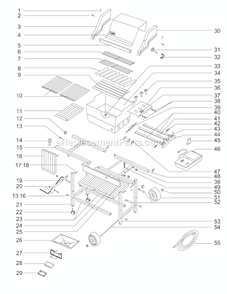 Page A Diagram and Parts List for 331111  Weber Grill