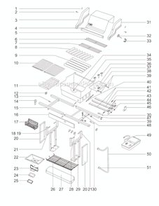 Page A Diagram and Parts List for 331501  Weber Grill