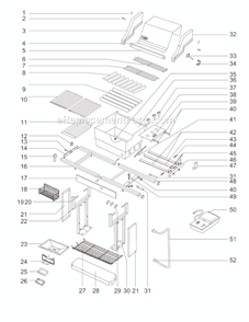 Page A Diagram and Parts List for 331571  Weber Grill