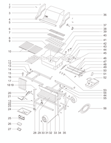 Page A Diagram and Parts List for 331701  Weber Grill