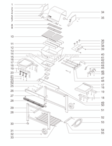 Page A Diagram and Parts List for 3351398  Weber Grill