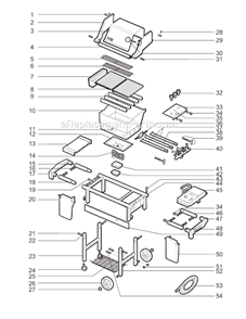 Page A Diagram and Parts List for 3390699  Weber Grill
