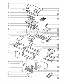 Page A Diagram and Parts List for 3390901  Weber Grill