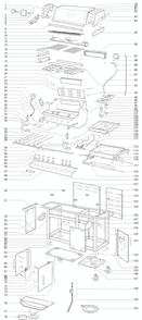 Part Location Diagram of 60773 Weber Chipper Grate Panel
