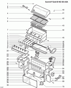 Diagram Diagram and Parts List for 5370009  Weber Grill