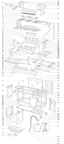 Page A Diagram and Parts List for 370201  Weber Grill