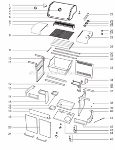 Page A Diagram and Parts List for 3770001 2007 Weber Grill