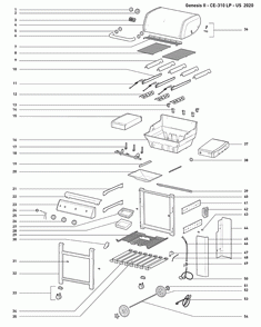 Part Location Diagram of 67334 Weber COVER IGRILL W/SNAP GP 18