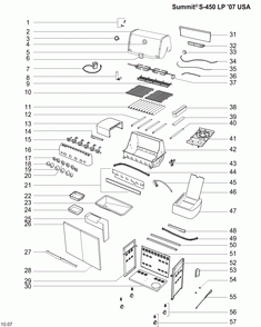 Diagram Diagram and Parts List for 1740001  Weber Grill