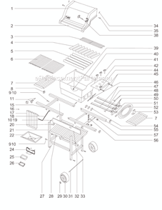 Page A Diagram and Parts List for 431401  Weber Grill