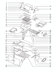 Page A Diagram and Parts List for 4361101  Weber Grill