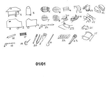Part Location Diagram of 1450 Weber Cast Iron Grate In Wire Cooking Grate - For 22-In. Kettle