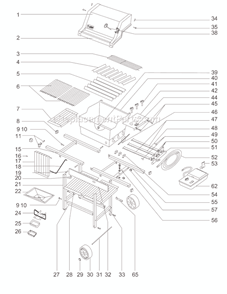 Page A Diagram and Parts List for 471401  Weber Grill
