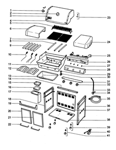 Grill Diagram and Parts List for S310 (NG)(2011) Weber Grill