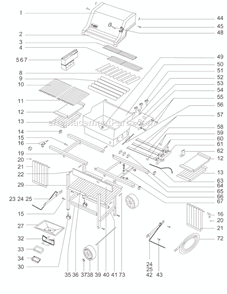 Part Location Diagram of 4872180 Weber Swing-Away Warm-Up Basket