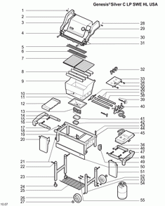 Diagram Diagram and Parts List for 2291609  Weber Grill