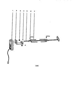 98 Summit 4 Burner Gas Rotisserie Diagram and Parts List for ROTISSERIE SUMMIT Weber Grill